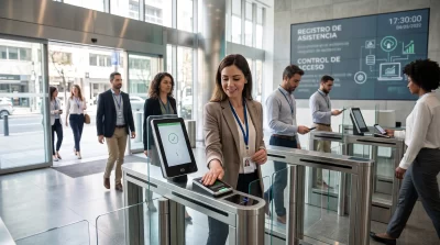 Control de acceso de personal y su integración con sistemas de asistencia en entornos laborales.