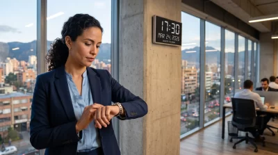 Jornada laboral legal en Colombia 2026, con reducción a 42 horas, reflejando cambios laborales y derechos del trabajador.